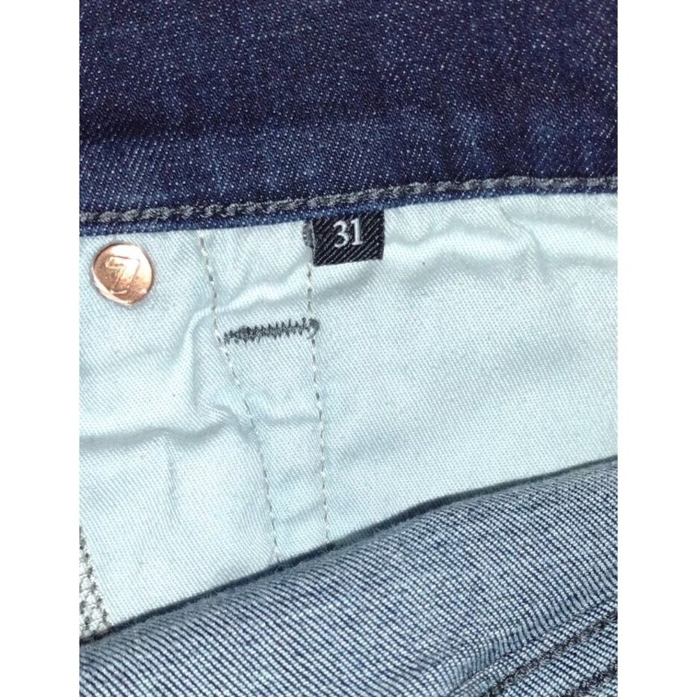 7 For All Mankind Men's Straight-Leg Jean Slimmy  Los Angeles Dark Size 31x33 - Picture 5 of 9